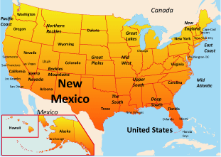 wyoming texas mexico map america usa travel guide holidays enlarge resorts beautifulholidays
