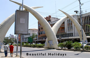 kenyan coast picture showing the city