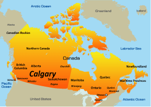 map of calgary canada