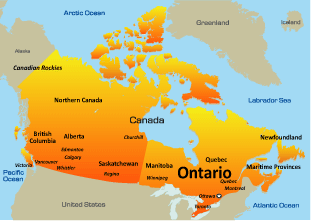 map of ontario america