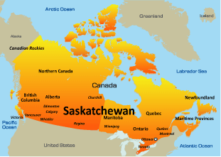 map of saskatchewan america