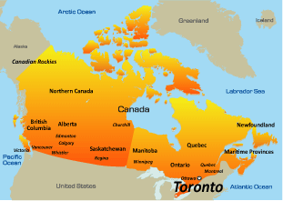 map of toronto canada