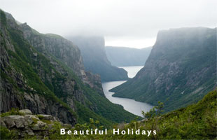 newfoundland beach scene