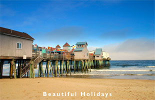 new england beach scene