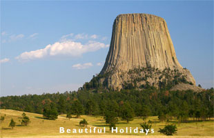 wyoming beach scene