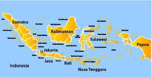 map of indonesia asia
