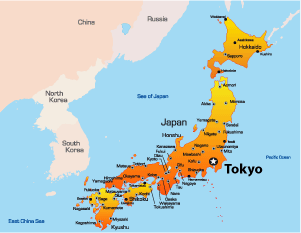 map of tokyo japan