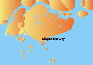 map of singapore asia
