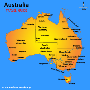 map of australia