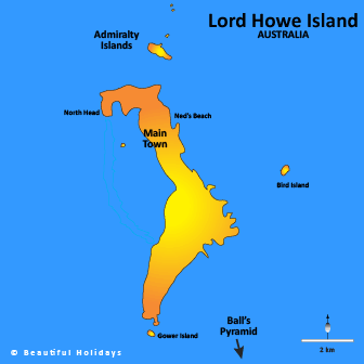 map of lord howe island australia