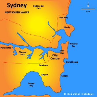 map of sydney new south wales