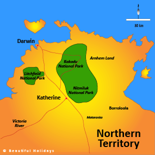 map of katherine australia