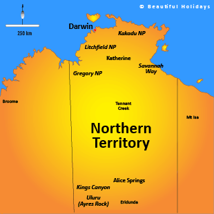 map of northern territory australia