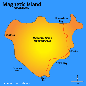 map of magnetic island australia