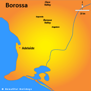 map of barossa valley australia