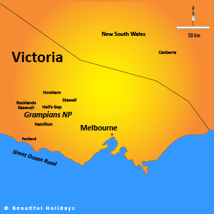 map of grampians australia