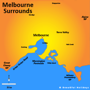 map of melbourne victoria
