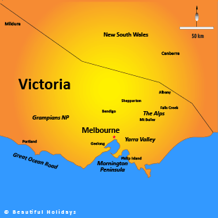 map of victoria australia