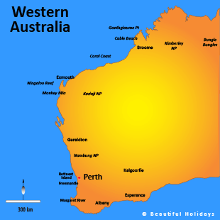 map of western australia australia