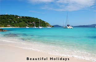 typical scenery of british virgin islands