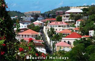 typical scenery of us virgin islands