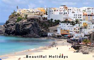 typical scenery of canary islands