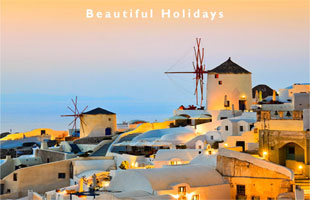 one of the popular santorini resorts