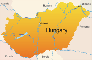 map of hungary europe