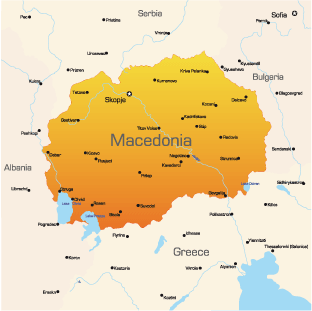 map of macedonia europe