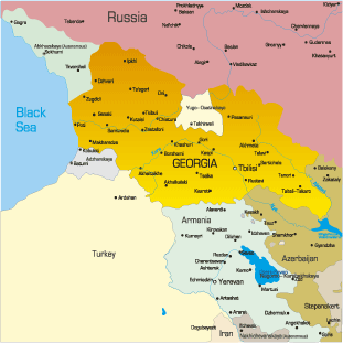 map of causacus europe