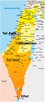 map of israel middle east