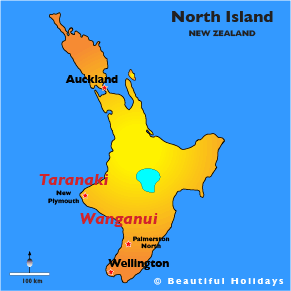 map of taranaki in new zealand