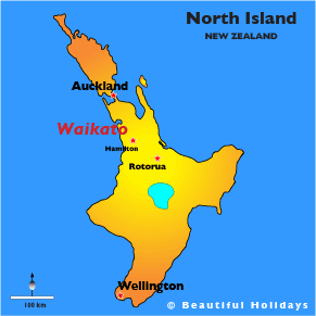 map of waikato in new zealand