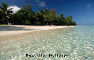 picture of beach on Rarotonga Island