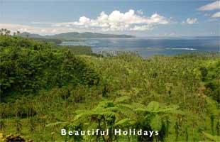 view over Bouma National Park on Taveuni Island