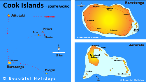 view our interactive map of the cook islands