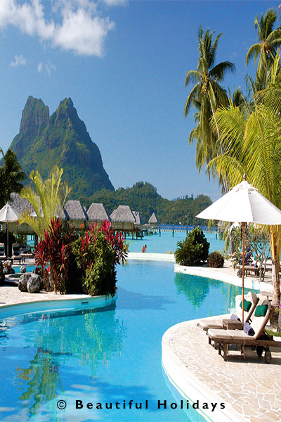 luxury resort on moorea island in french polynesia