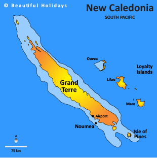 map of new caledonia