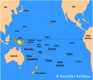 map of south pacific