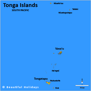 map of the kingdom of tonga