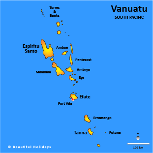 map of vanuatu