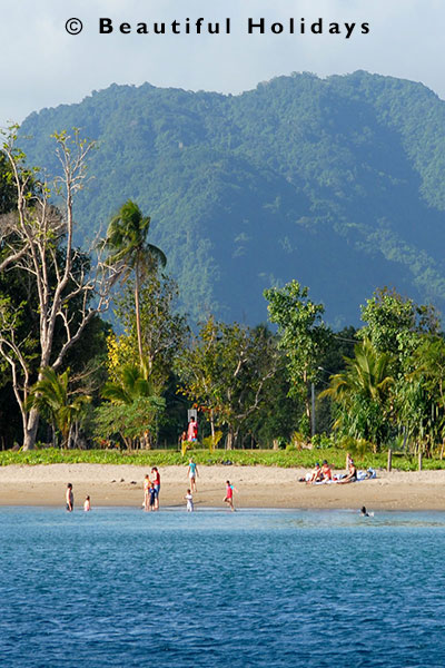 beach on efate island in vanuatu