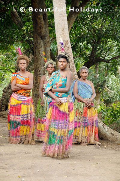 vanuatu traditional costumes on tanna island village