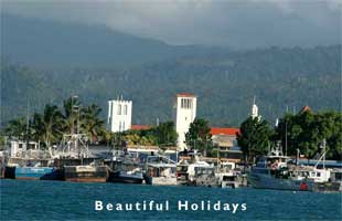 south pacific picture showing rural scene