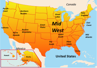 Map American West