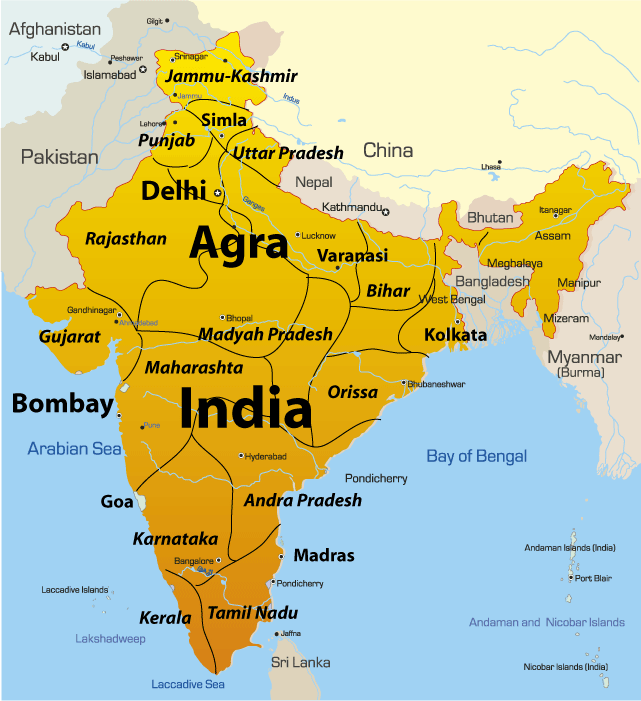 Map Of Agra In India