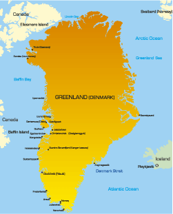 greenland europe map guide holidays maps